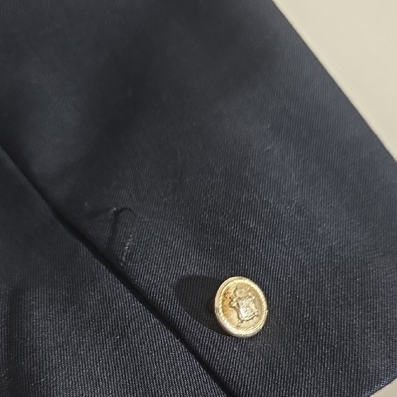 Vintage Talbots Black Blazer with Gold Buttons - Picture 5 of 6